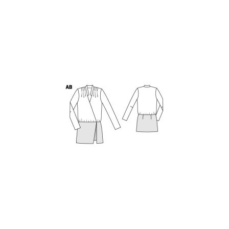 Robe deux-en-un n°128 de Burda Style Octobre 2014