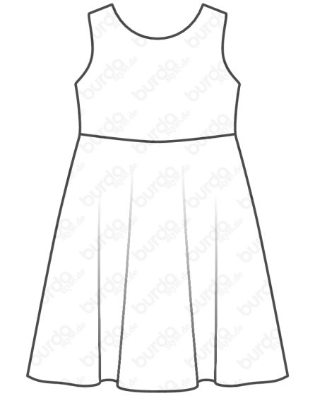 Robe pour fillette n°128 de Burda Style Avril 2017