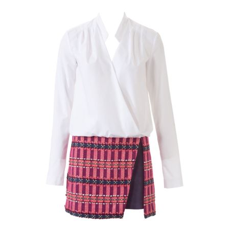 Robe deux-en-un n°128 de Burda Style Octobre 2014