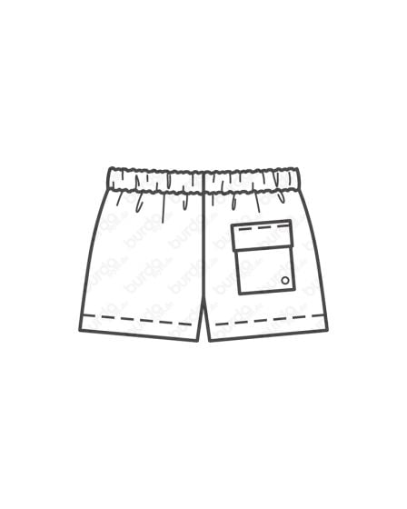 Shorts pour enfant n°128 de Burda Style Juillet 2017