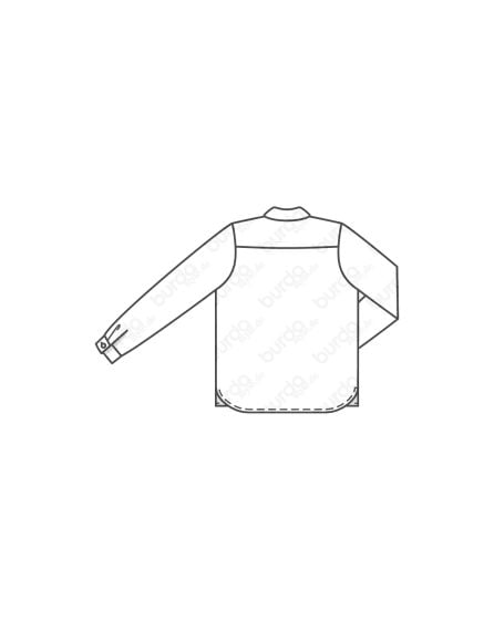 Chemise pour garçon n°129 de Burda Style Mai 2017