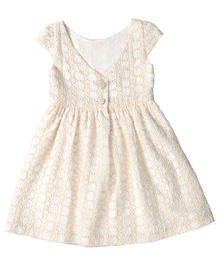 Robe broderie anglaise pour fillette n°129 de Burda Style Juin 2017