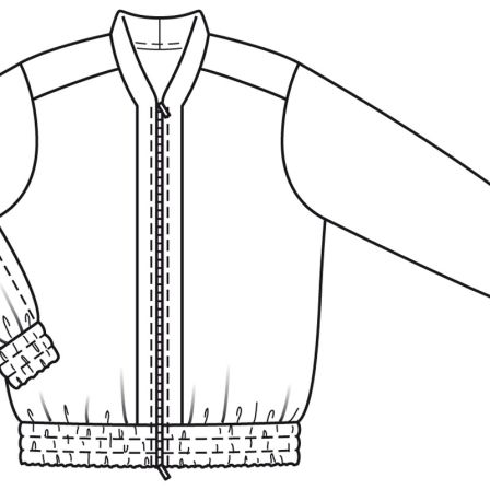 Blouson n°129 de Burda Style Juin 2013