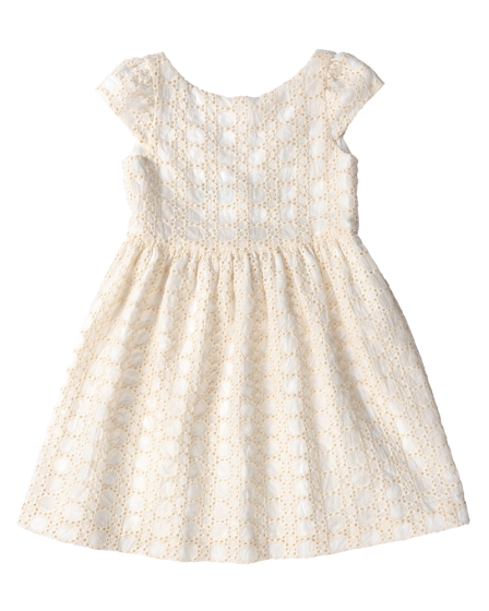 Robe broderie anglaise pour fillette n°129 de Burda Style Juin 2017