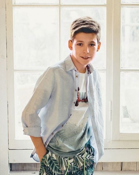 Chemise pour garçon n°129 de Burda Style Mai 2017