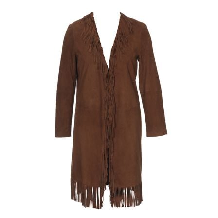 Veste longue en cuir n°129