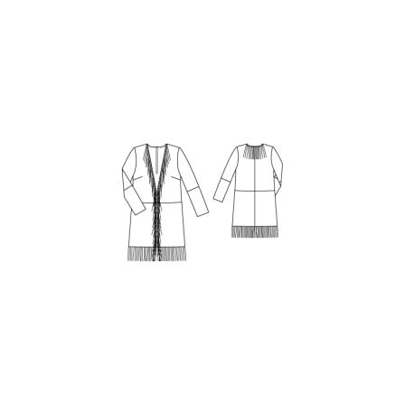 Veste longue en cuir n°129