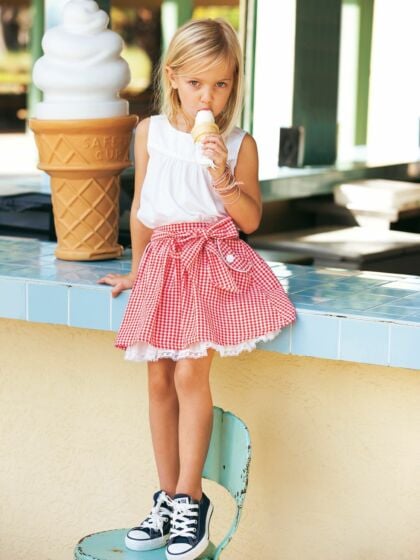 Jupe vichy enfant online