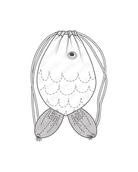 Sac à dos poisson n°130 de Burda Style Juillet 2017