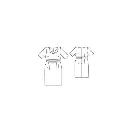 Robe tulipe n°131 de Burda Style Juillet 2016