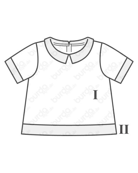 Blouse pour fillette n°131 de Burda Style Avril 2017