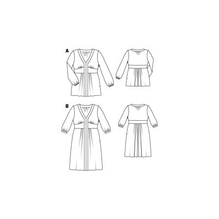 Tunique, robe n°132 de Burda Style Aout 2016