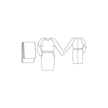 Robe à col drapé n°133