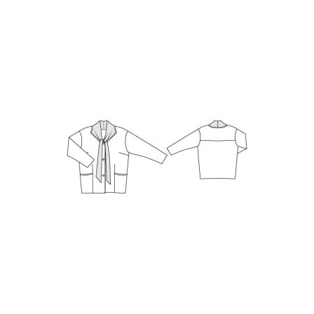 Veste de cuir n°134 de Burda Style Octobre 2014