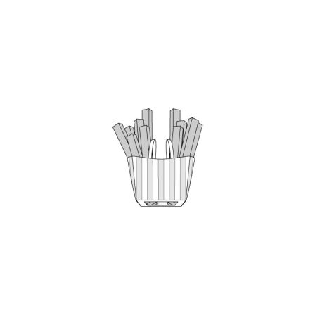 Cornet de frites n°136 de Burda Style Janvier 2015