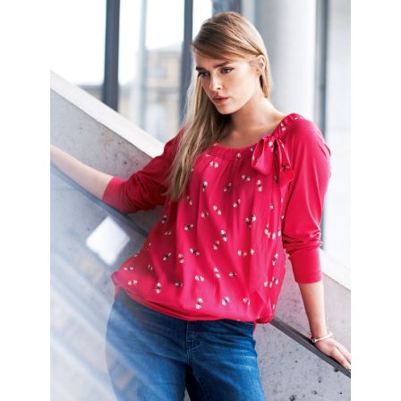 T-shirt blousant n°136 de Burda Style Octobre 2014