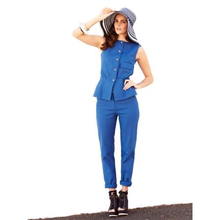 Corsage et Pantalon n°136 de Burda Style Juin 2013