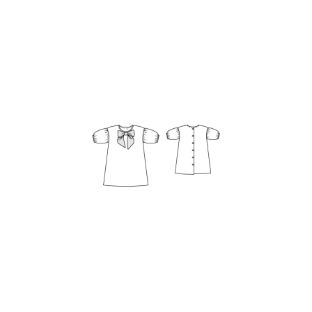 Robe Fillette à Flot n°138 de Burda Style Mars 2015