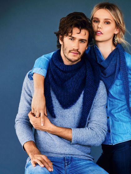 Châle triangle n°138 de Burda Style Decembre 2016