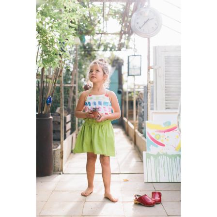 Top et Jupe Fillette n°139 de Burda Style Mars 2015