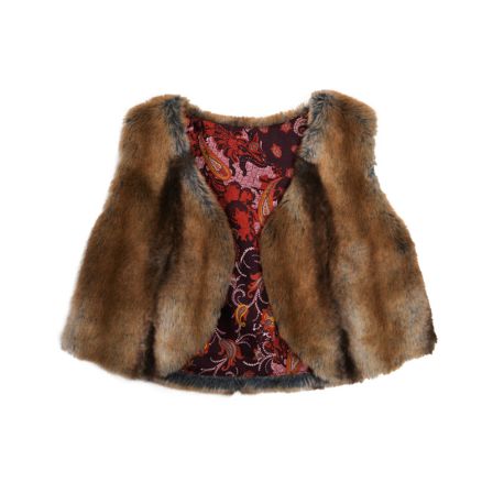 Gilet en Fausse Fourrure pour Fillette n°139
