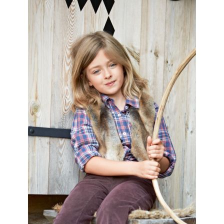 Gilet en Fausse Fourrure pour Fillette n°139