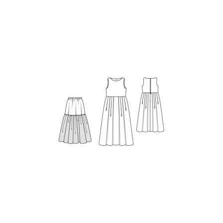 Robe fillette n°141 de Burda Style Février 2015