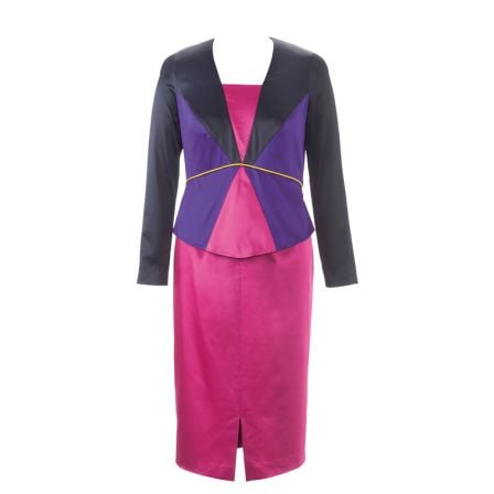 Robe à basque n°143 de Burda Style Décembre 2014