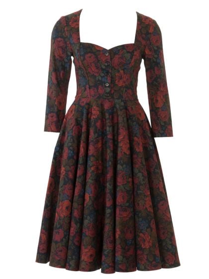 Robe d'après-midi n°144 de Burda Style Novembre 2016