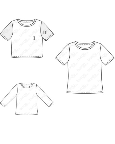 T-shirt en Coton 127 | Burda Style 02/24 best of Burda Easy 03/21