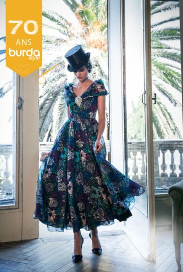 Robe de bal Fiore n°01 de Burda Vintage Automne Hiver 2014