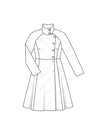 Manteau en Viscose 116 | Burda Style 12/19