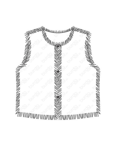 Gilet en Fourrure synthétique 131 | Burda Style 12/19