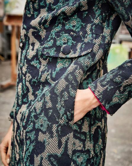 Manteau en Jacquard 104 | Burda Style 01/20