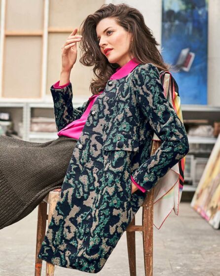 Manteau en Jacquard 104 | Burda Style 01/20