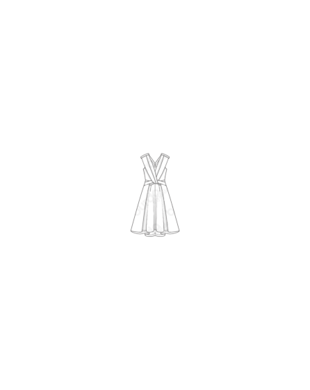 Robe en Jacquard 121 | Burda Style 02/20