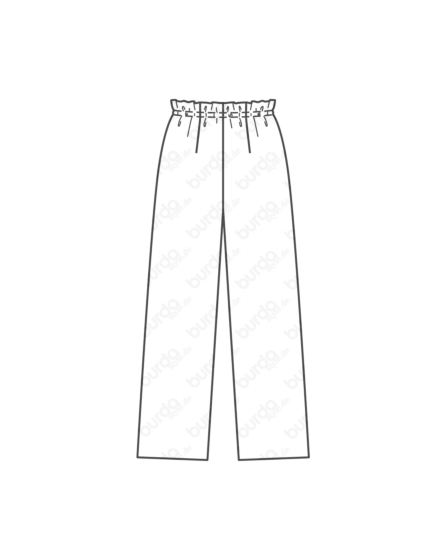 Pantalon en Crêpe 111 | Burda Style 10/19