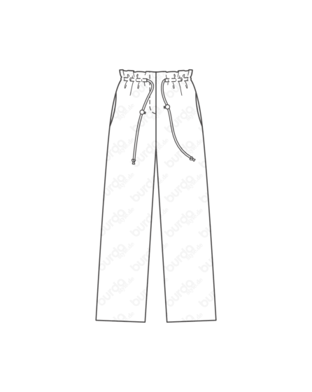 Pantalon en Crêpe 111 | Burda Style 10/19