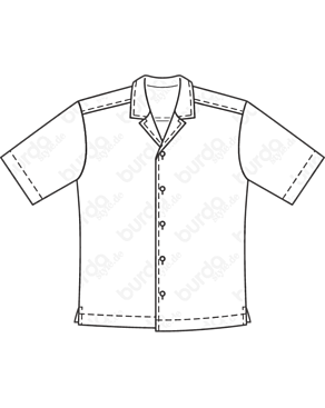 Chemise pour homme en Viscose n°128 | Burda Style 06/20