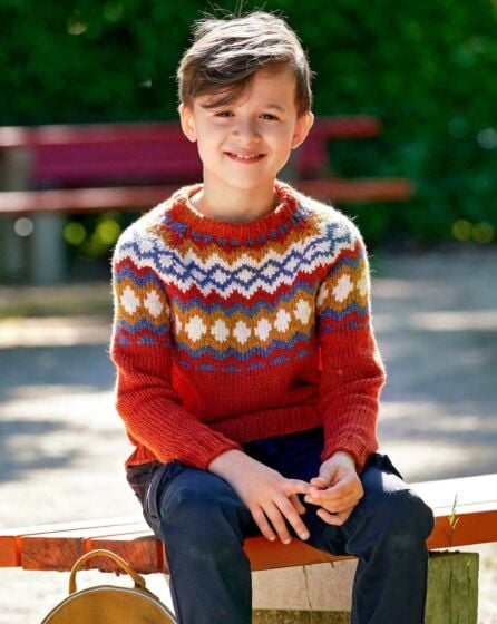 Pull pour enfant en Tricot n°135 | Burda Style 10/20