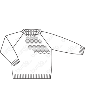Pull pour enfant en Tricot n°135 | Burda Style 10/20
