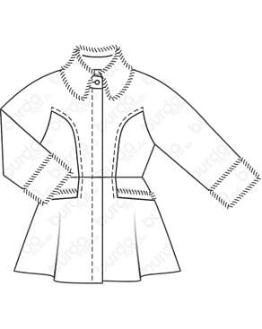 Veste en Fourrure synthétique n°115 | Burda Style 10/20