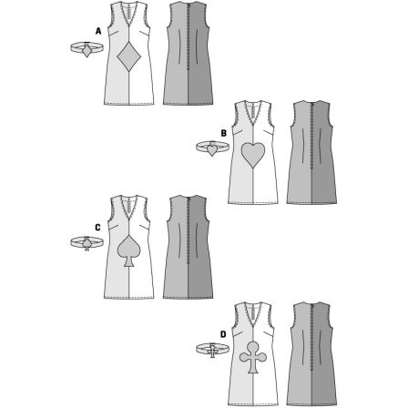 robe carte à jouer n°2383