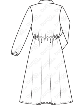 Robe en Tissu léger n°108 | Burda Style 01/21