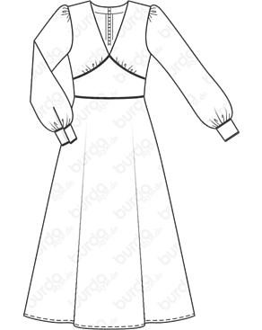 Robe en Viscose n°110 | Burda Style 02/21