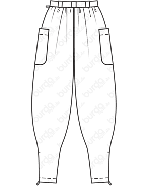 Pantalon en Twill n°117 | Burda Style 02/21