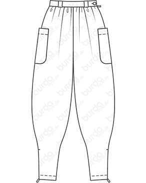 Pantalon en Twill n°117 | Burda Style 02/21