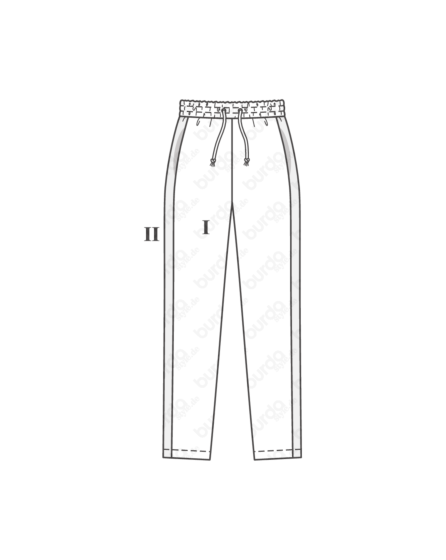 Pantalon en Tissu de jogging n°4 | Burda Easy 1/21