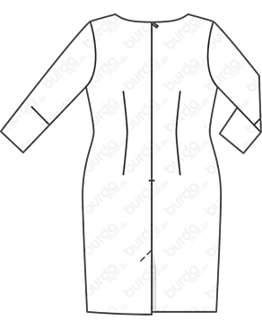Robe en Tissu extensible n°120 | Burda Style 4/21