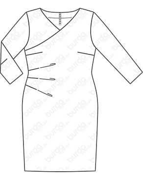 Robe en Tissu extensible n°120 | Burda Style 4/21